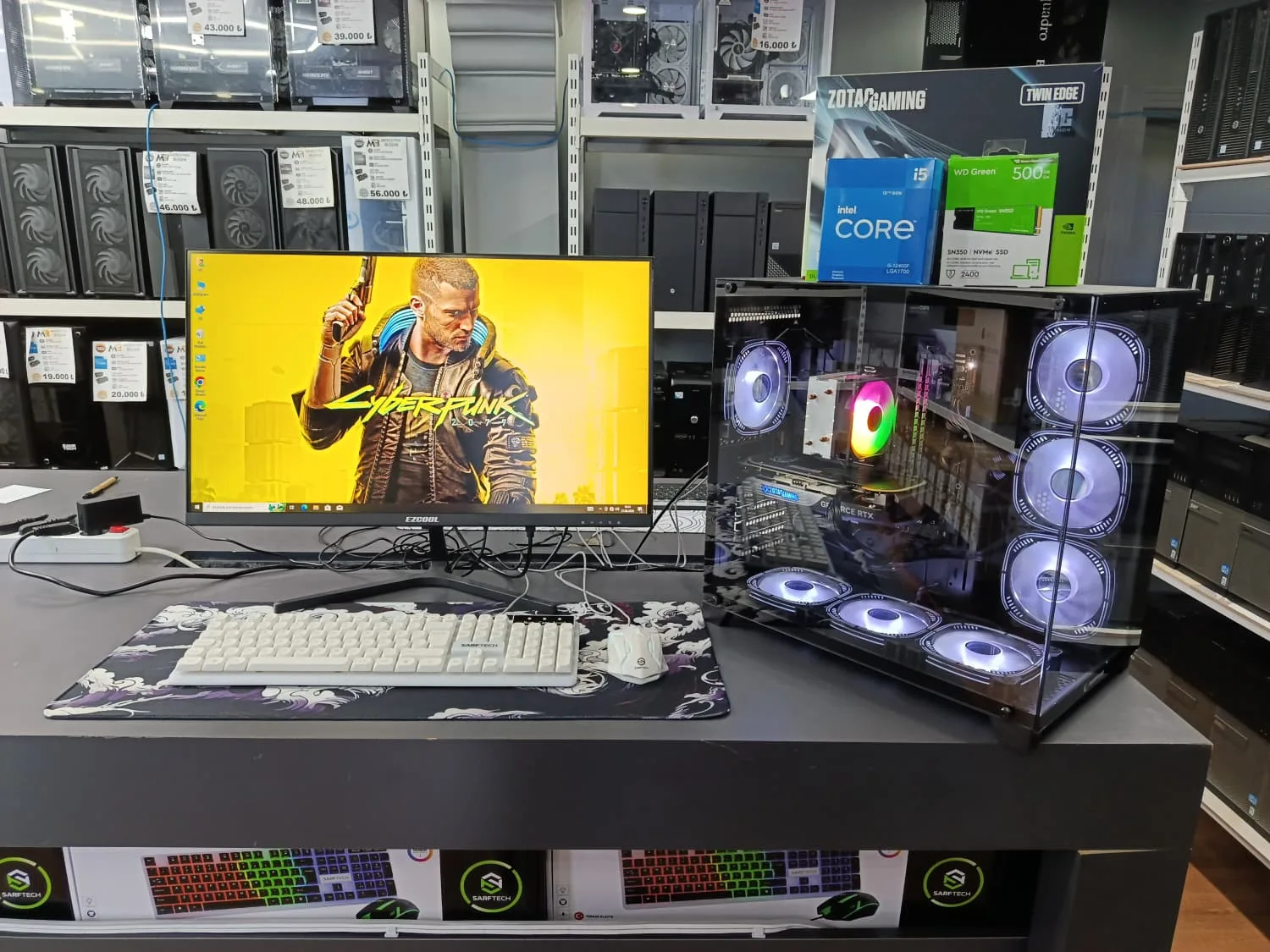 SIFIR İ5 12400F İŞLEMCİ 16 GB RAM 12 GB RTX 4070 E.KARTI GAMING