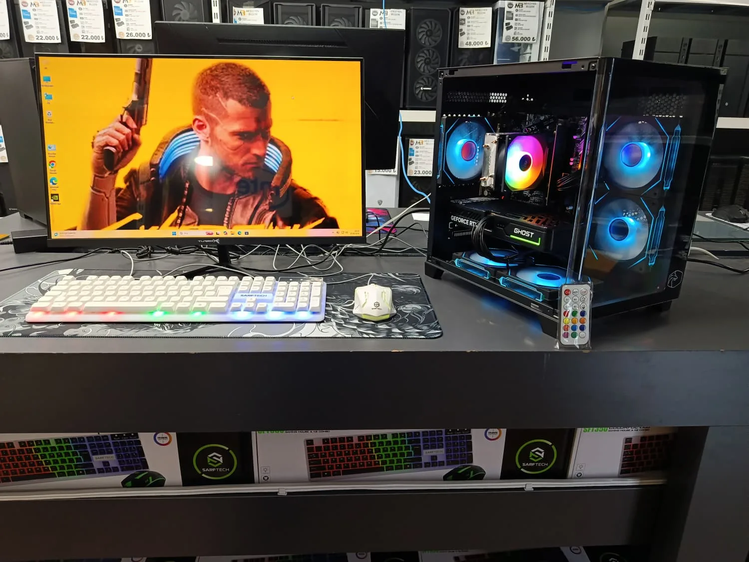 SIFIR RYZEN 7 5700 İŞLEMCİ 16 GB RAM 8 GB RTX 5060 E.KARTI 24 PC