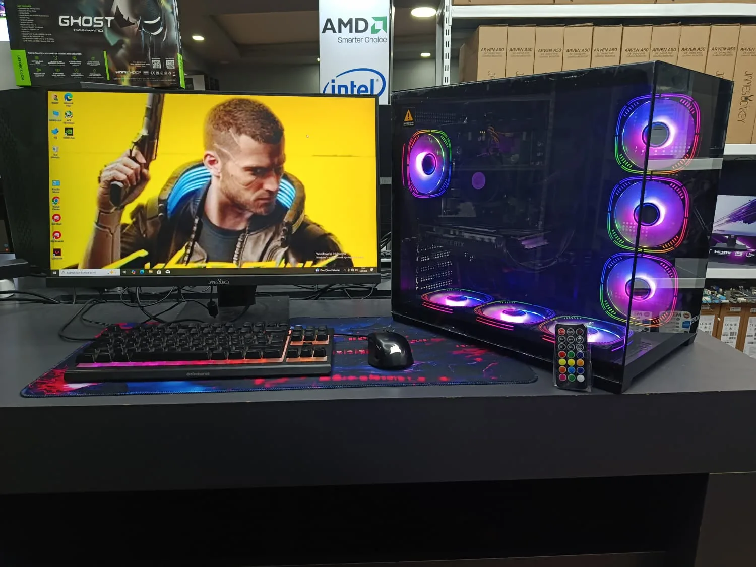 SIFIR RYZEN 5 7500F İŞLEMCİ 16 GB DDR5 RAM RTX 5060 FULL SETUP